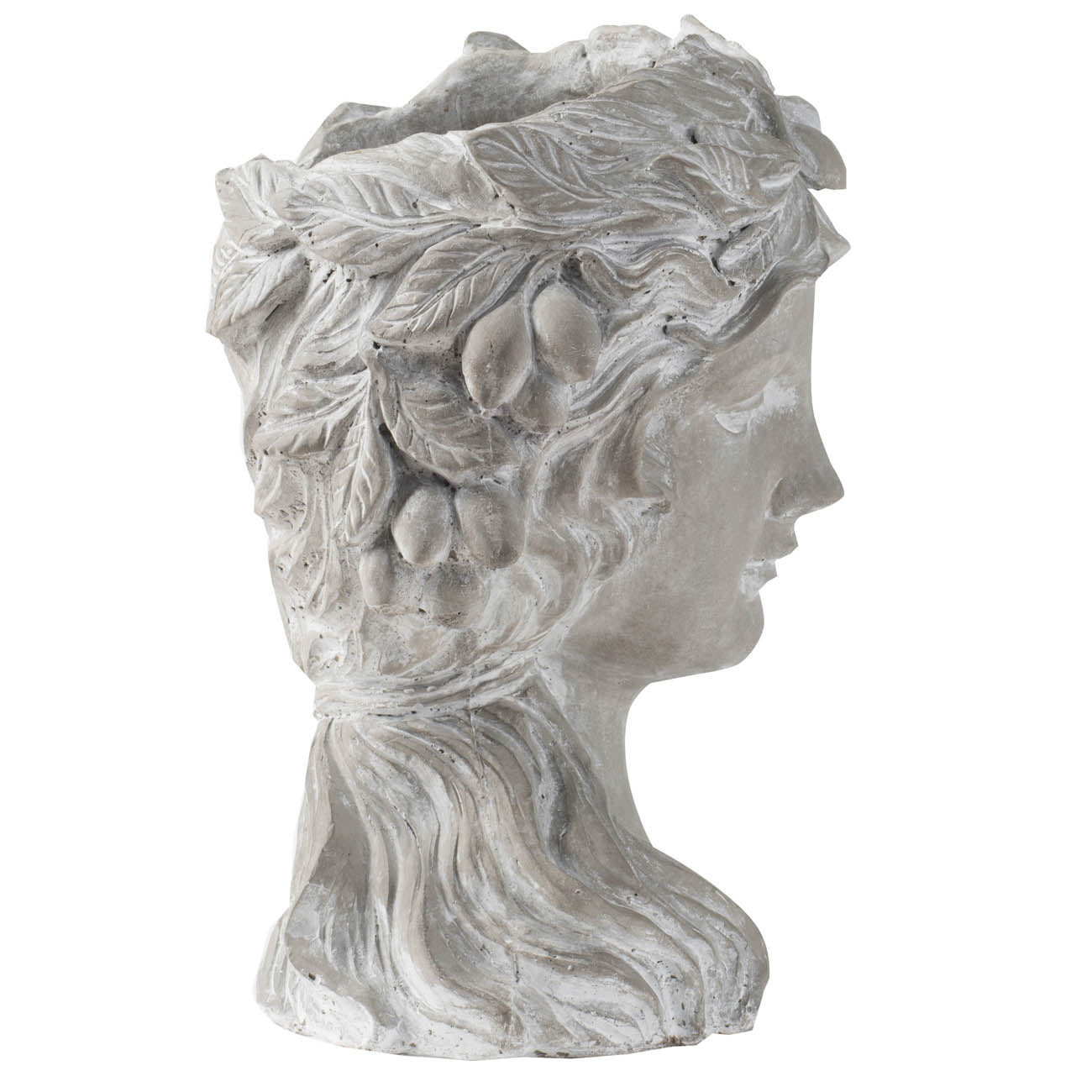 Elegant Cement Bust Wall Planter - Durable & Stylish Home Garden Decor for Indoor & Outdoor - 8" x 9" x 11.5"