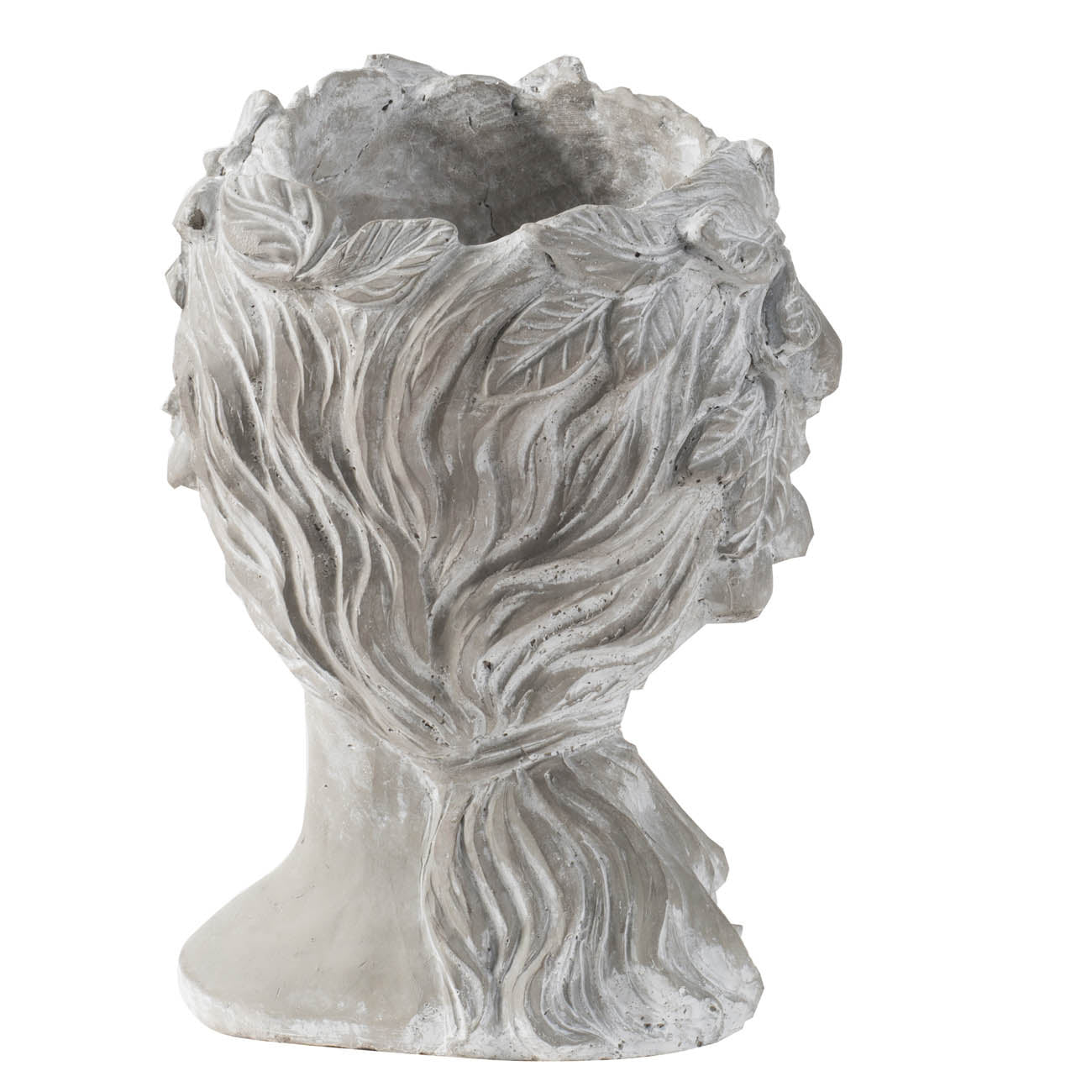 Elegant Cement Bust Wall Planter - Durable & Stylish Home Garden Decor for Indoor & Outdoor - 8" x 9" x 11.5"