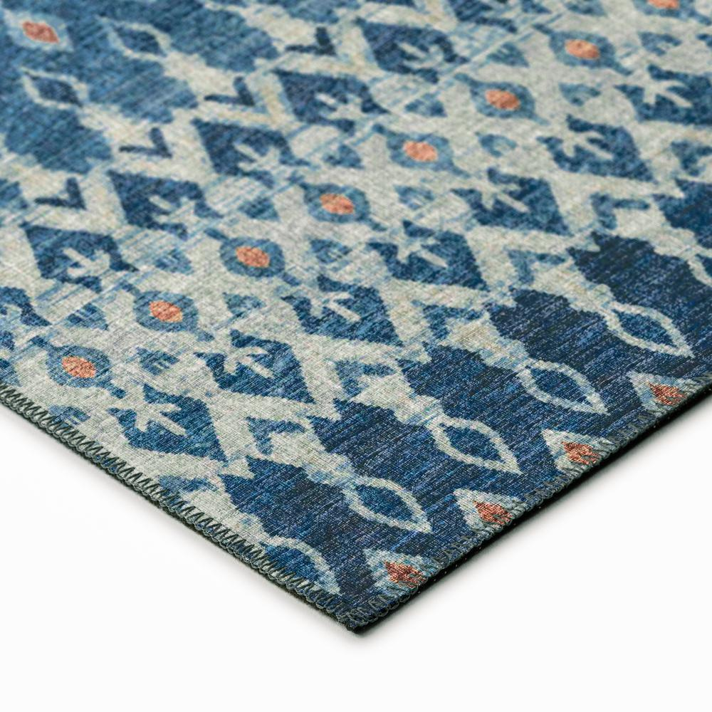 Bravado Seaglass Ikat Accent Rug 1'8" x 2'6" - Stylish, Durable, Pet-Friendly, and Easy to Clean