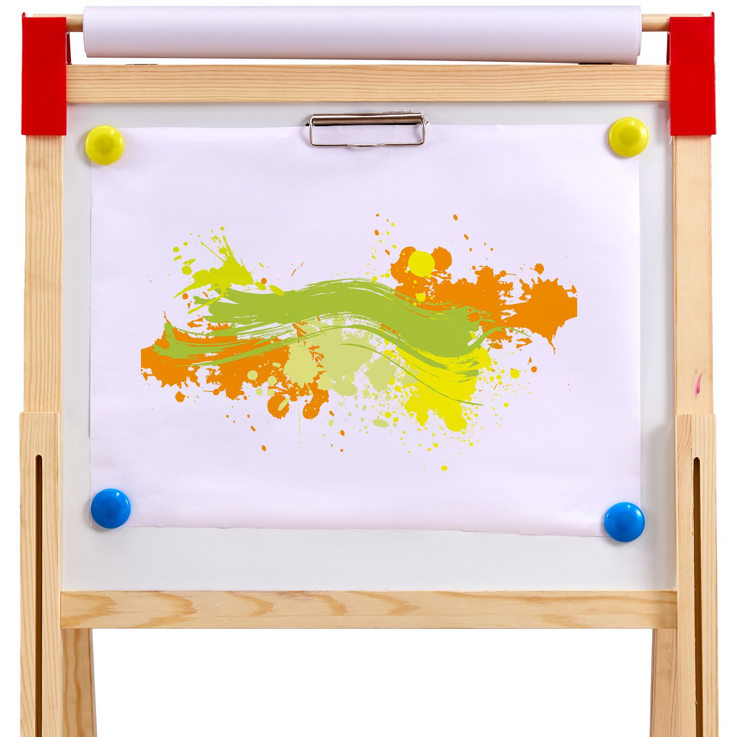 VEVOR 3-in-1 Kids Art Easel | Double-Sided Wooden Easel with Magnetic Whiteboard & Chalkboard | Adjustable Height, Non-Slip Feet, Easy Cleanup | Perfect Gift for Ages 3-14