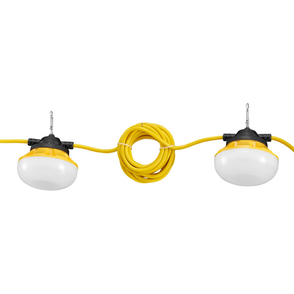 VEVOR 100FT Construction String Lights - 100W, 10000LM, Waterproof, Connectable Lighting Solution