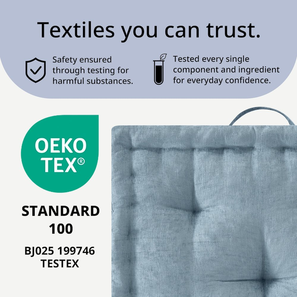 Cozy Poly Chenille Square Floor Pillow Cushion - Luxurious Soft Seating for Stylish & Comfortable Home Spaces