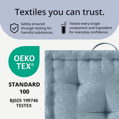 Cozy Poly Chenille Square Floor Pillow Cushion - Luxurious Soft Seating for Stylish & Comfortable Home Spaces