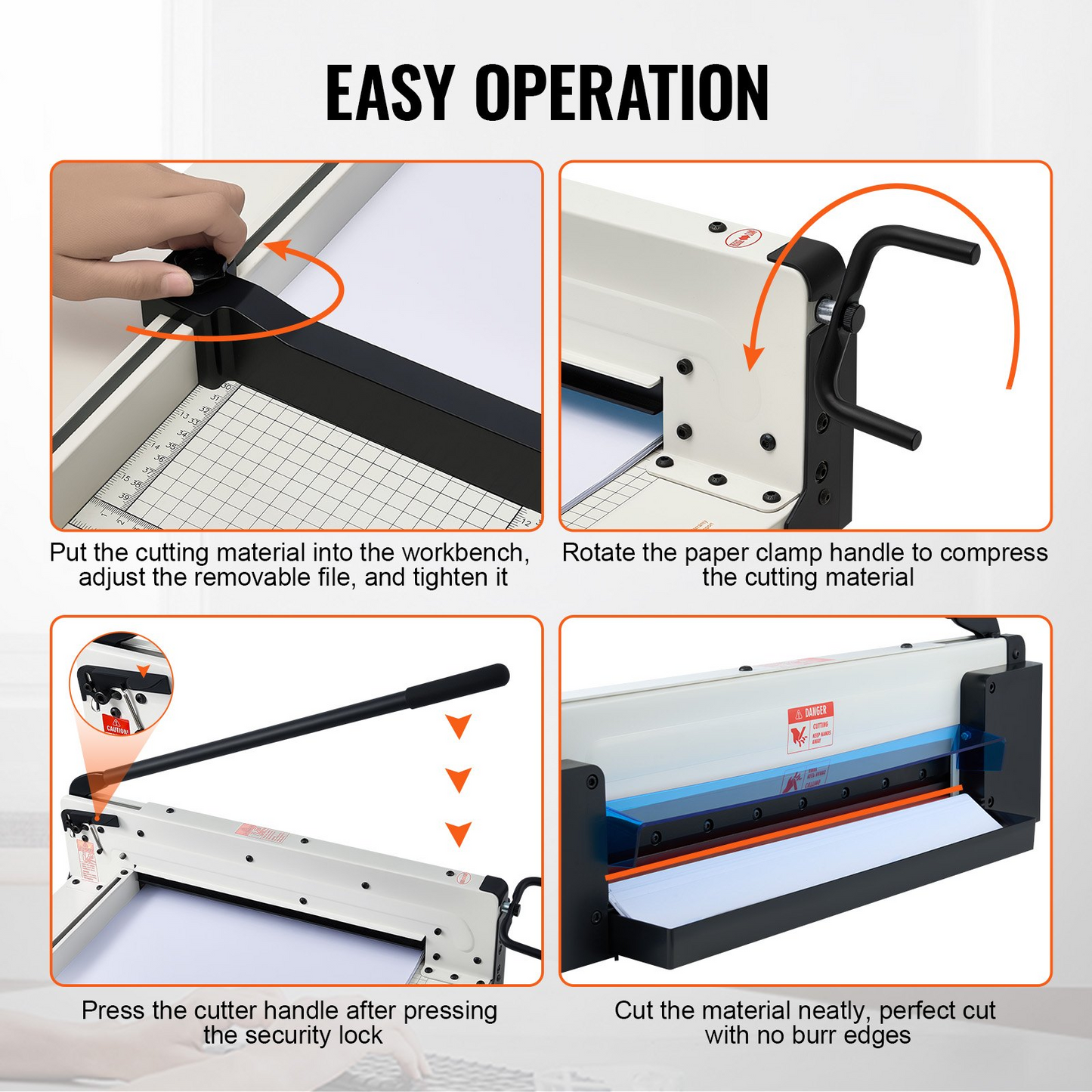 VEVOR 17" A3 Guillotine Paper Cutter - Precision Trimmer with 400 Sheet Capacity, Durable Metal Base, Ideal for Office, School, and Crafting Projects