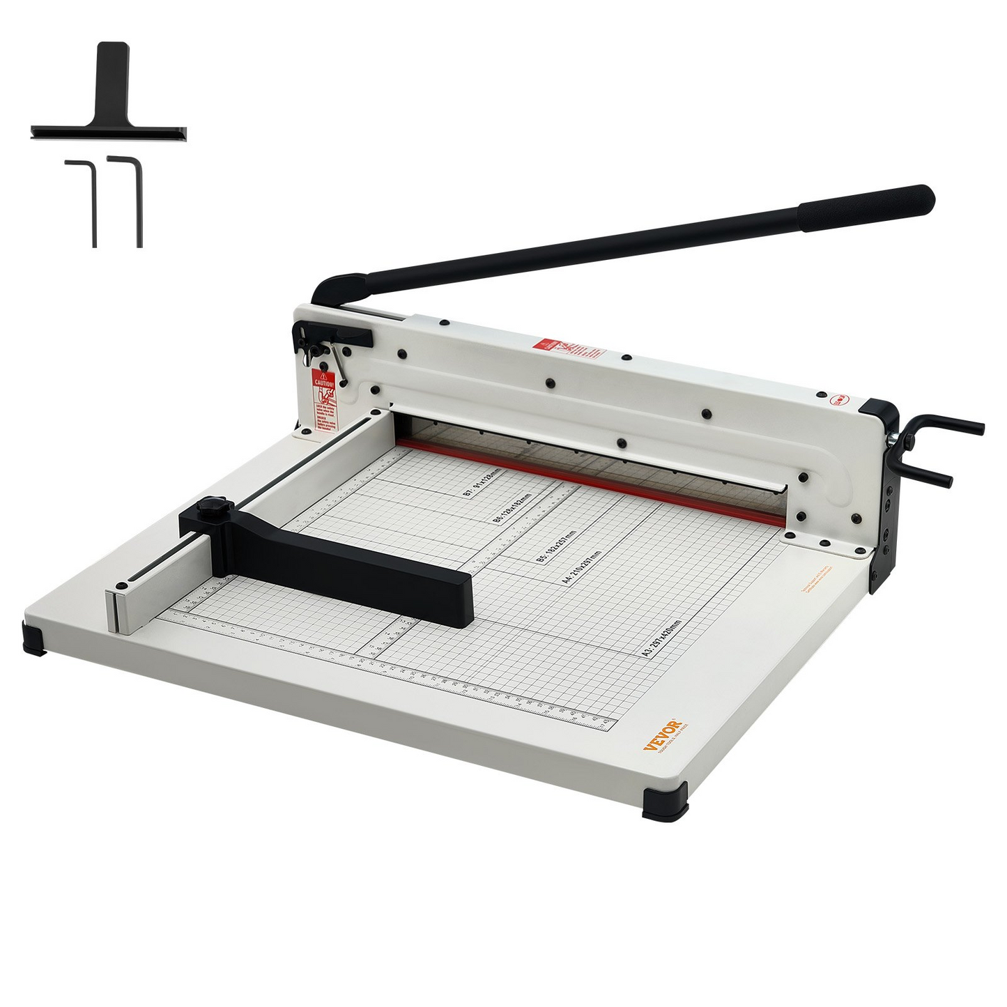 VEVOR 17" A3 Guillotine Paper Cutter - Precision Trimmer with 400 Sheet Capacity, Durable Metal Base, Ideal for Office, School, and Crafting Projects