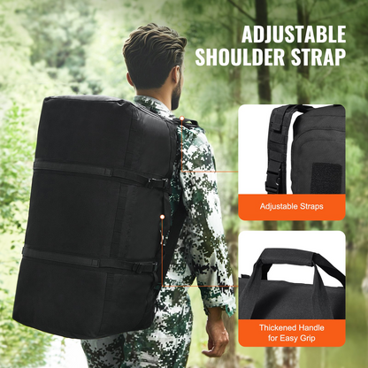 Tactical Duffle Bag 100L - Waterproof & Durable | Perfect for Gym, Travel & Outdoor Adventures | Multi-Mesh, MOLLE System