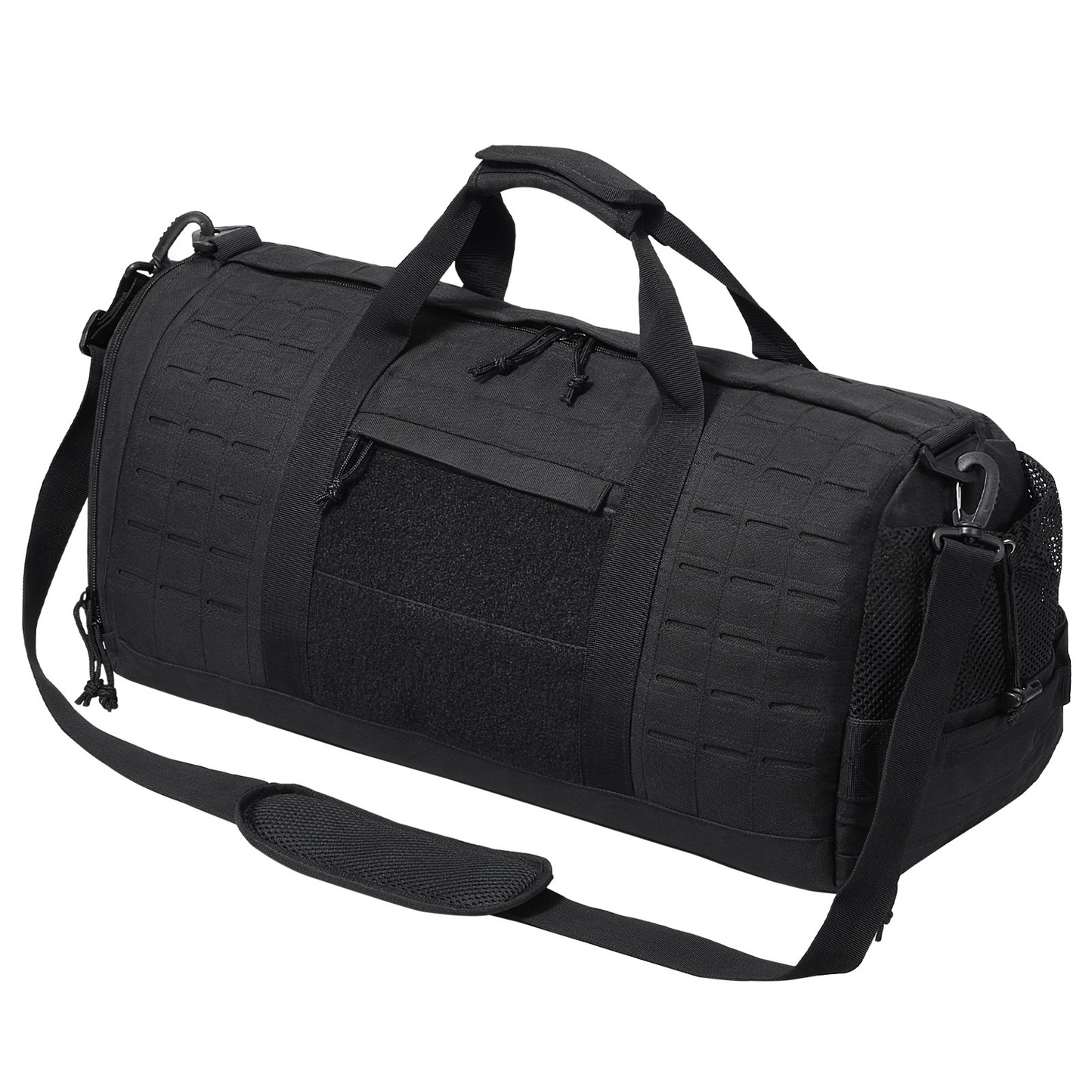 Tactical Duffle Bag 45L – Waterproof Gym Bag with MOLLE, Shoe Compartment – Versatile Travel Bag for Military, Sports, Overnight, and More