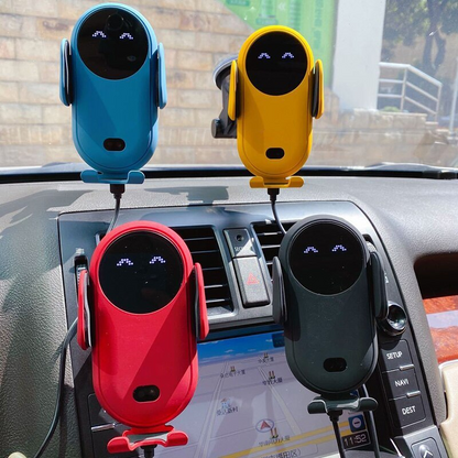 Universal Infrared Induction Car Wireless Charger & 360° Phone Holder for Dashboard