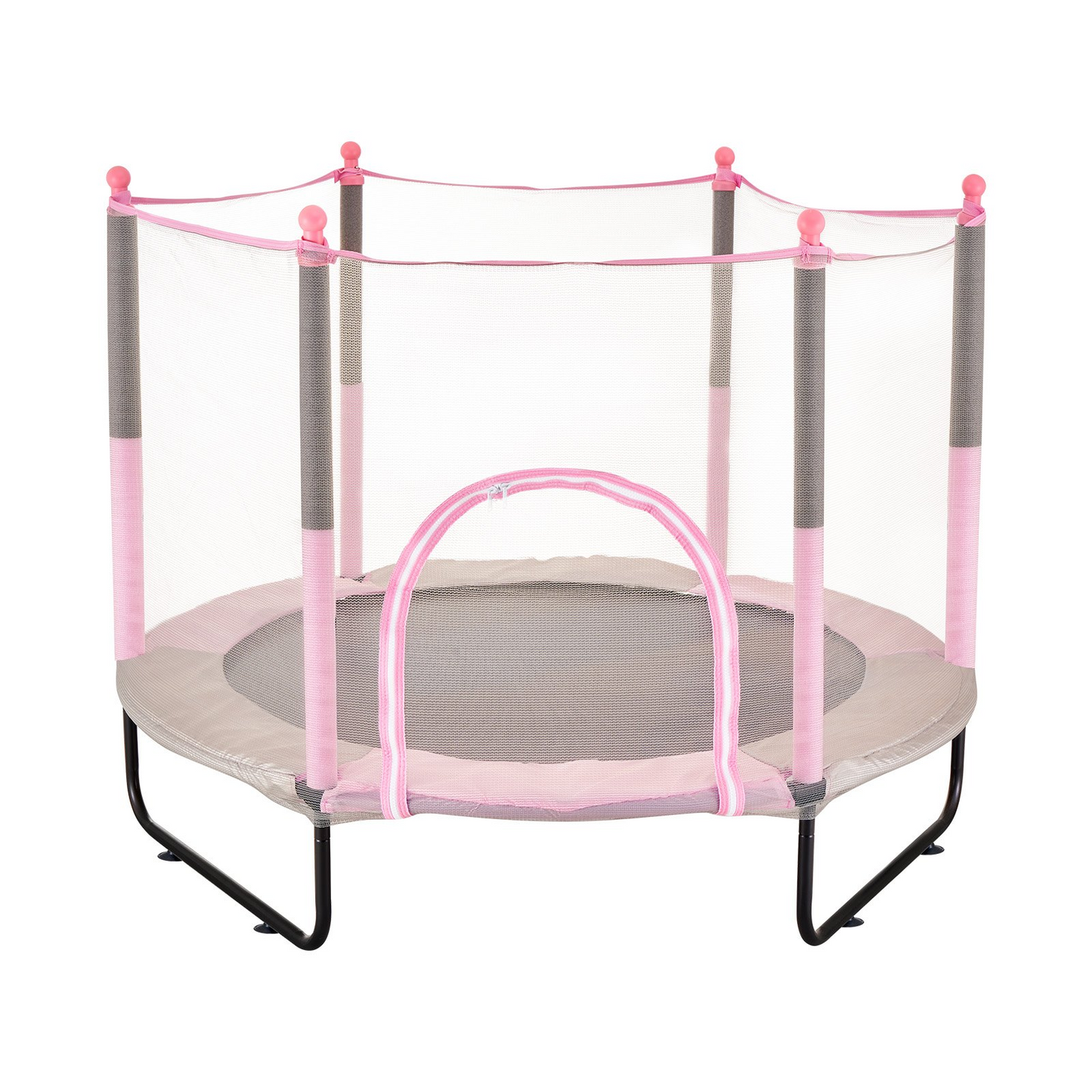 60" Mini Toddler Trampoline with Safety Net - Indoor & Outdoor Fun for Kids