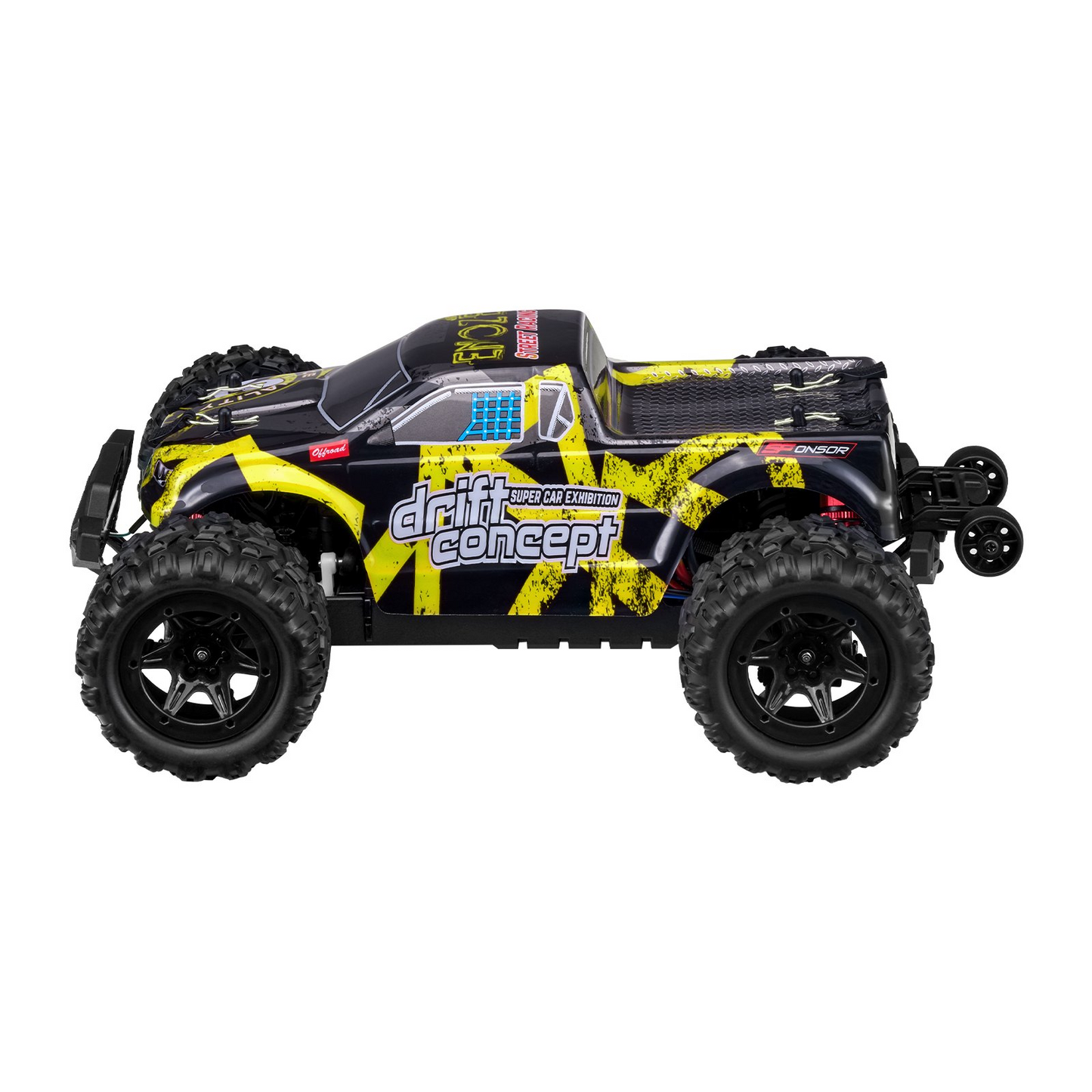 All Terrain 4WD Remote Control Car - 1:18 Scale Off-Road Truck for Kids - Durable Metal, Nylon & PVC Build - Ideal Gift for Boys & Girls Age 8+