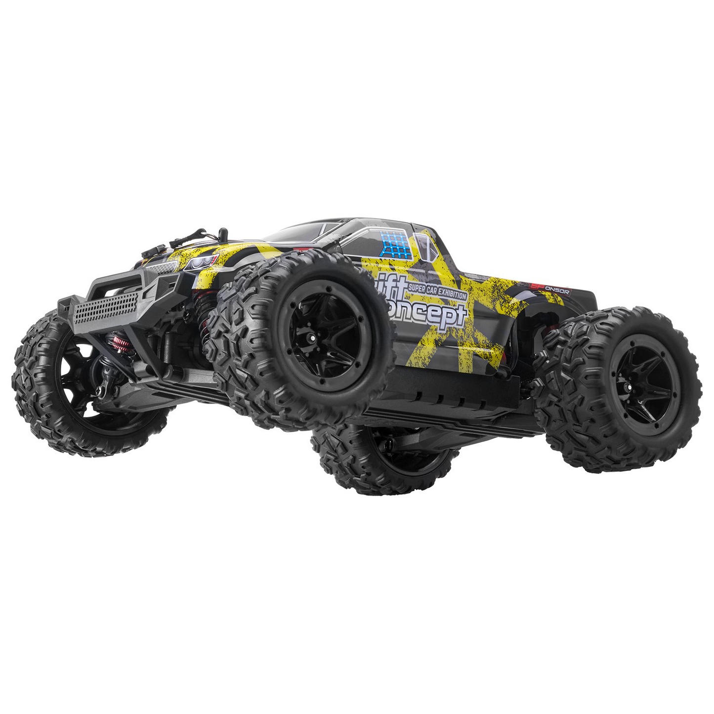 All Terrain 4WD Remote Control Car - 1:18 Scale Off-Road Truck for Kids - Durable Metal, Nylon & PVC Build - Ideal Gift for Boys & Girls Age 8+