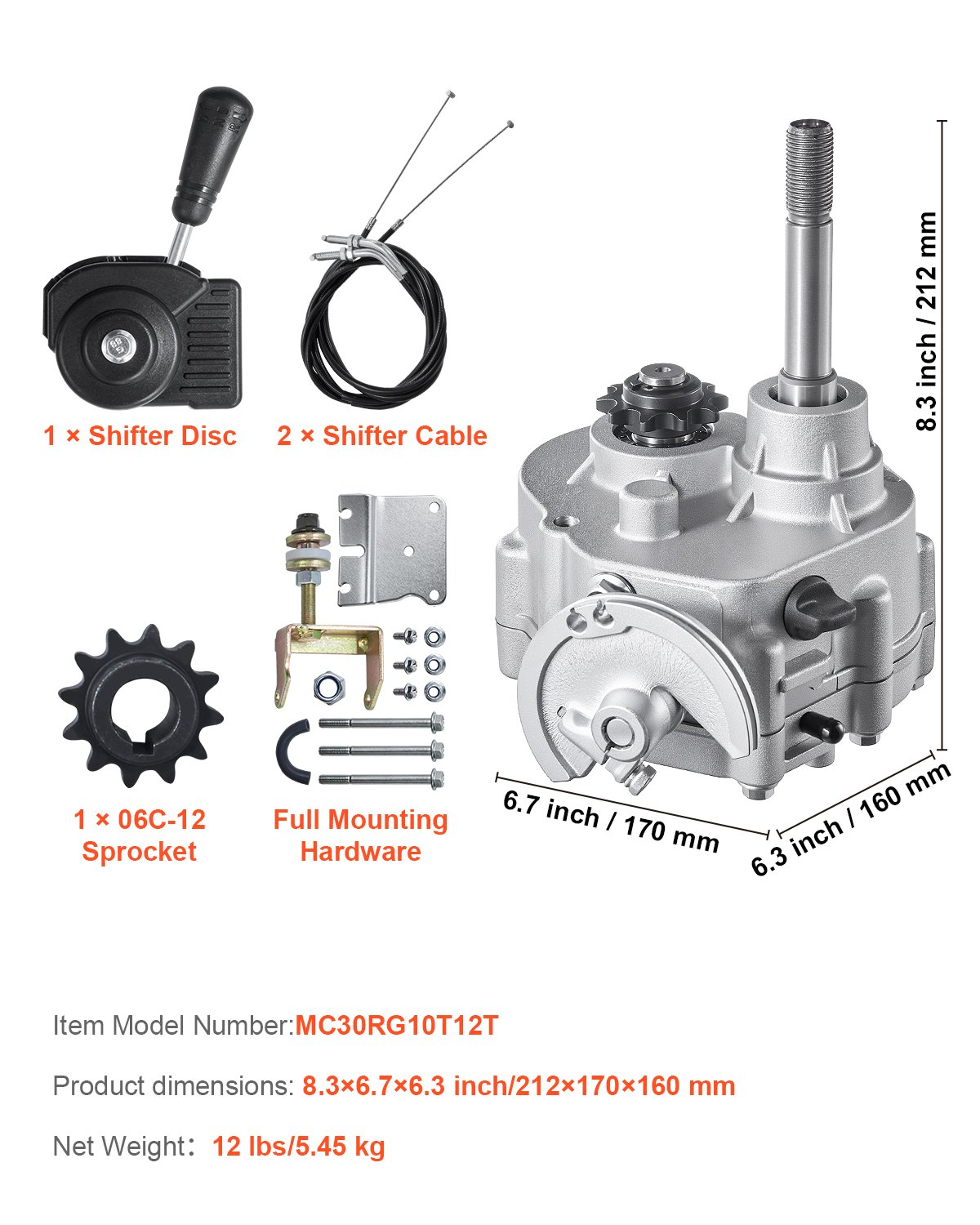 Universal 2300 RPM High-Strength Drive Clutch for 2-7HP Engines with Shift Mode - Durable Metal Craftsmanship, Easy Installation