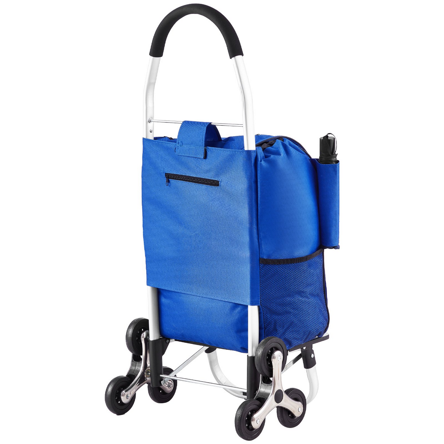 Effortless Shopping with the 36L Stair Climbing Foldable Cart, 6 Durable Wheels, Heavy Duty Storage Bag