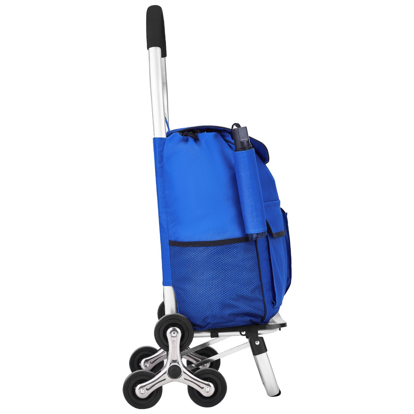 Effortless Shopping with the 36L Stair Climbing Foldable Cart, 6 Durable Wheels, Heavy Duty Storage Bag