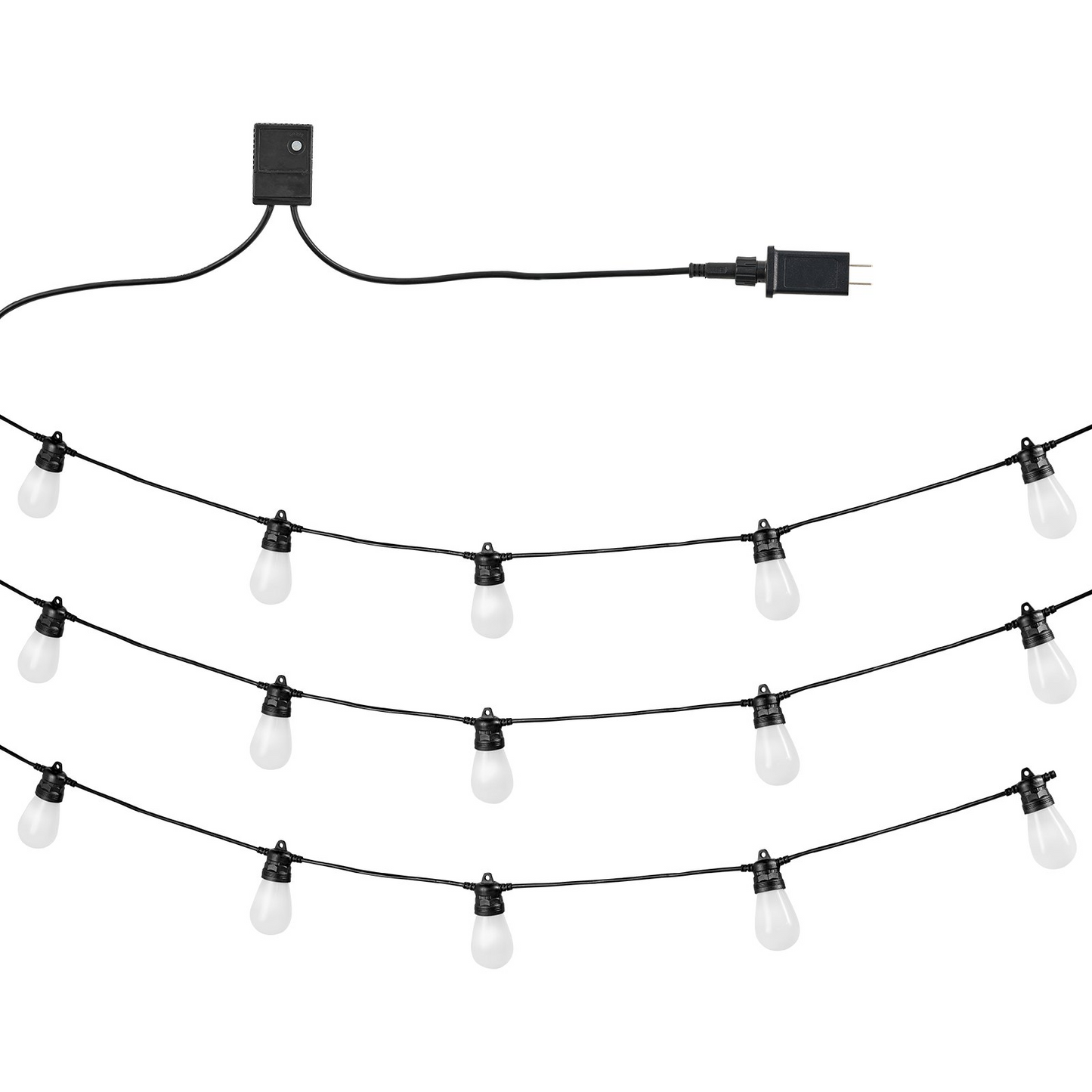 50FT RGB Outdoor String Lights - Waterproof Patio Lights with APP Control for Garden, Backyard, Party, and Holiday Decorations