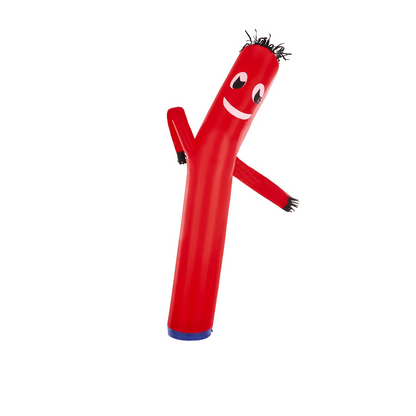 20FT Inflatable Advertising Air Wind Tube Wavy Man Dancer - Red (No Blower) | Outdoor Promotional Inflatable - Weatherproof & Durable