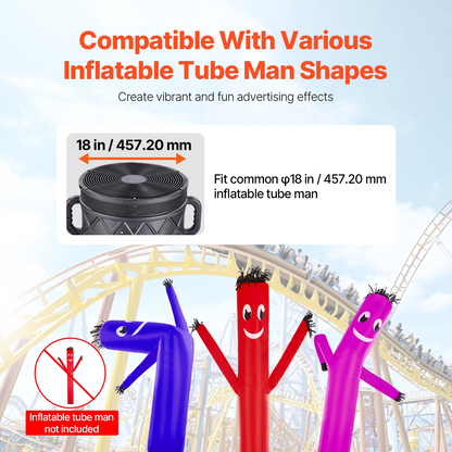 Durable 1HP 18" Air Blower Fan for Inflatable Tube Man – Outdoor Advertising Powerhouse