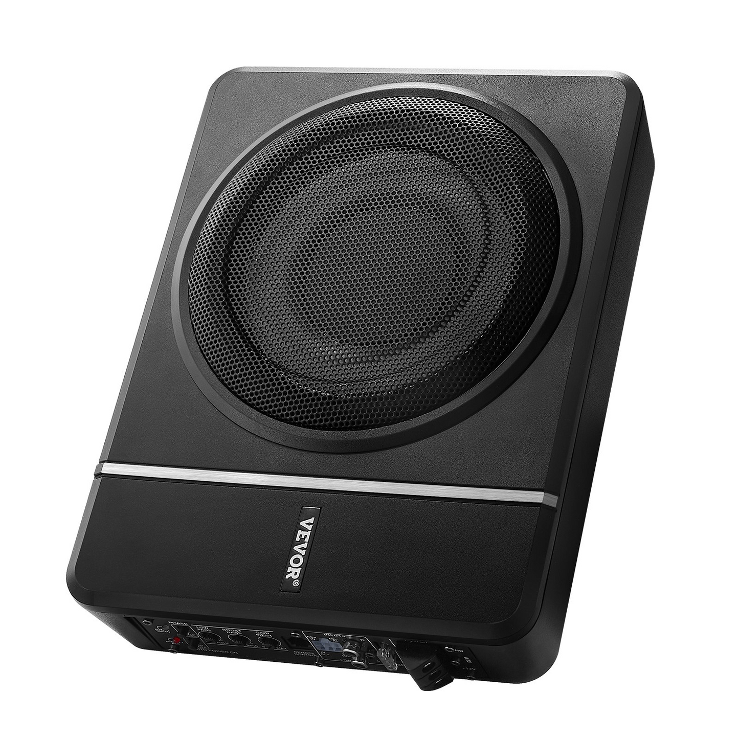 8" 240W Under Seat Car Subwoofer - Slim Powered Subwoofer System for Cars and Trucks, Deep Bass, Easy Install