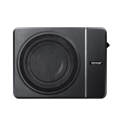 8" 240W Under Seat Car Subwoofer - Slim Powered Subwoofer System for Cars and Trucks, Deep Bass, Easy Install