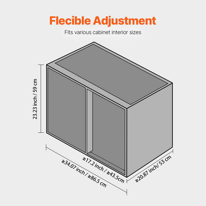 2 Tier Swing Left Blind Corner Cabinet Pull Out with Soft Close - Maximize Kitchen Space & Convenience