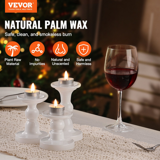 VEVOR Unscented Tea Lights Candles - 200 Pack, 6.5 Hours Long Burning - Perfect for Christmas, Weddings, and Emergencies