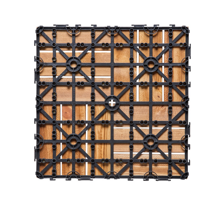 VEVOR Interlocking Deck Tiles 12x12 Camphor Pine – 10 Pack | Stylish, Durable & Easy DIY Patio Flooring for Porches, Patios, Balconies & More