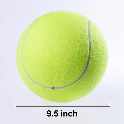 Jumbo Tennis Ball for Dogs - 9.5 Inch Giant Dog Toy - Basketball Core & Felt Outer - Ultimate Fun & Exercise for Your Pup