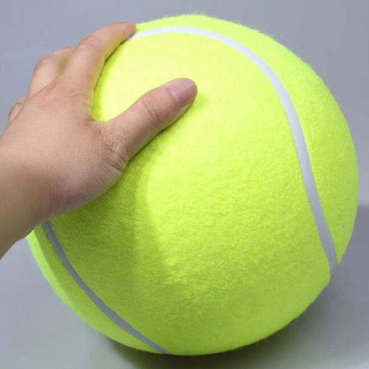 Jumbo Tennis Ball for Dogs - 9.5 Inch Giant Dog Toy - Basketball Core & Felt Outer - Ultimate Fun & Exercise for Your Pup