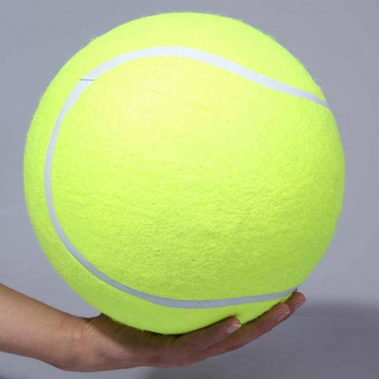 Jumbo Tennis Ball for Dogs - 9.5 Inch Giant Dog Toy - Basketball Core & Felt Outer - Ultimate Fun & Exercise for Your Pup