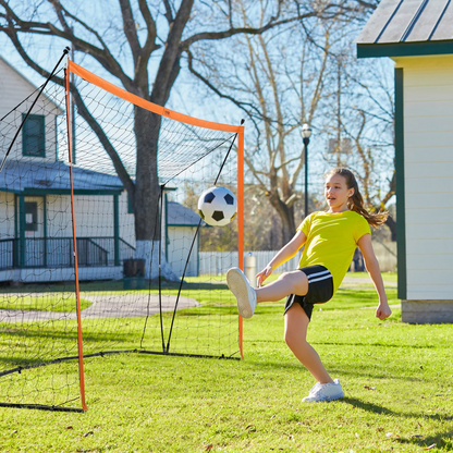 12x6 ft Portable Soccer Goal for Kids - Durable and Easy to Assemble with Carry Bag - Perfect for Backyard Training, Orange