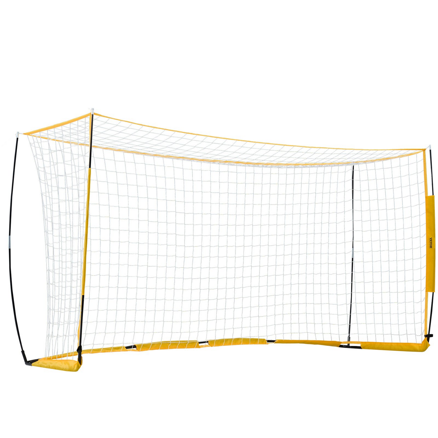 12x6 ft Portable Soccer Goal for Kids with Carry Bag - Durable Backyard Training Net (Yellow) - Easy Assembly & Sturdy Construction