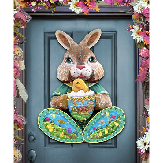 Easter Bunny Easter Holiday Door Decor by G. DeBrekht - Easter Spring Decor - 8144502H-0