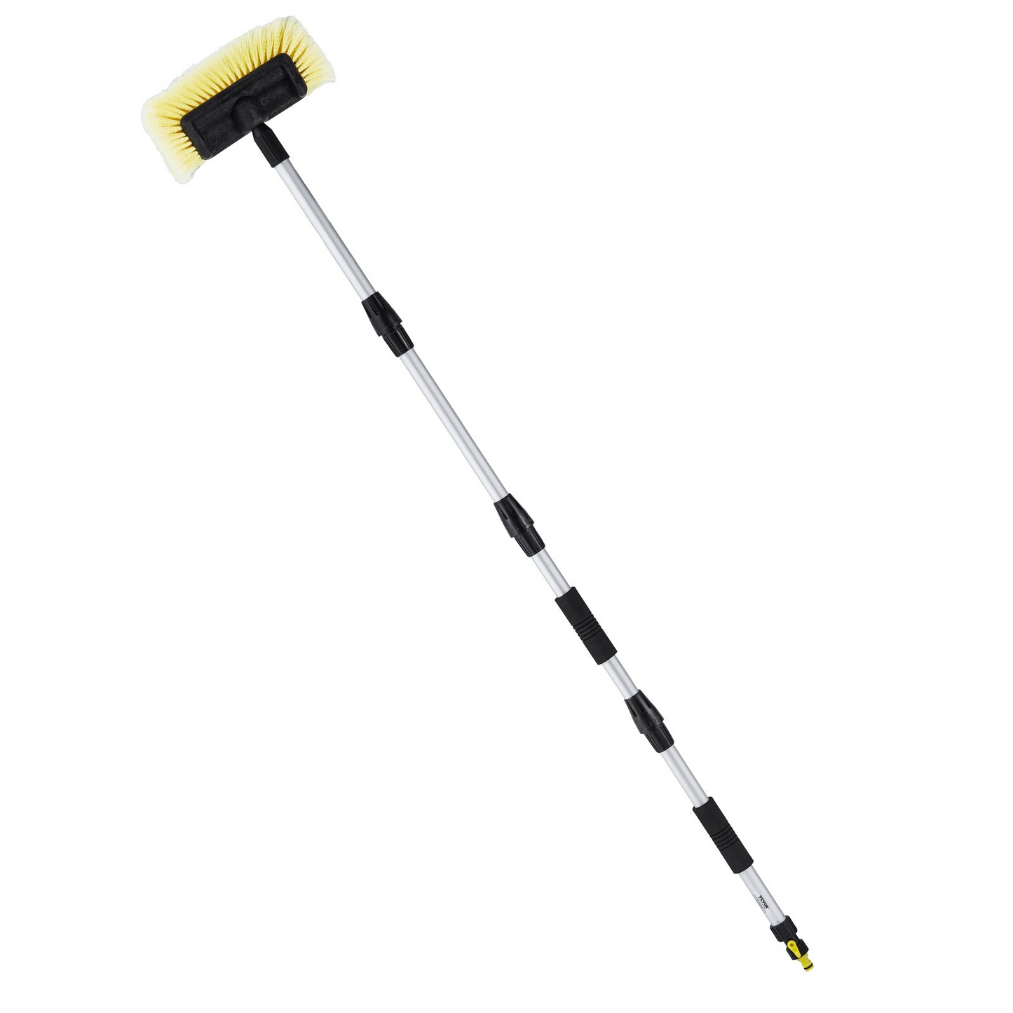 67-Inch Extendable Car Wash Brush with 12" Soft PVC Bristle Head - Lightweight, Durable, Adjustable Aluminum Pole - Effective and Comfortable Vehicle Cleaning Tool