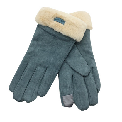 Chic Vibe Suede Smart Touch Gloves - Stylish and Warm