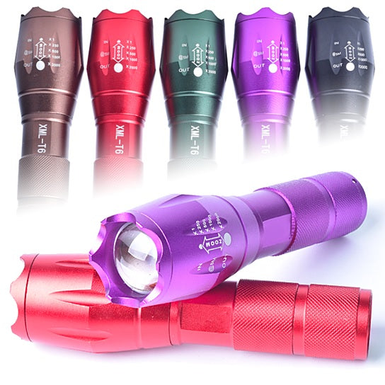 Grab-N-Go Zoomable Focusing Flashlight In 5 Colors - Lightweight & Powerful