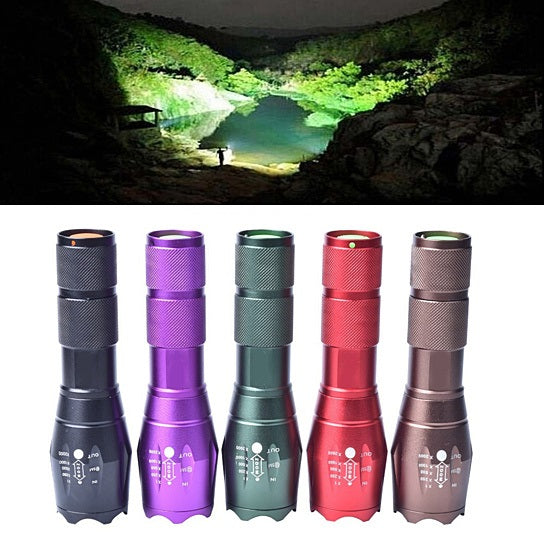 Grab-N-Go Zoomable Focusing Flashlight In 5 Colors - Lightweight & Powerful