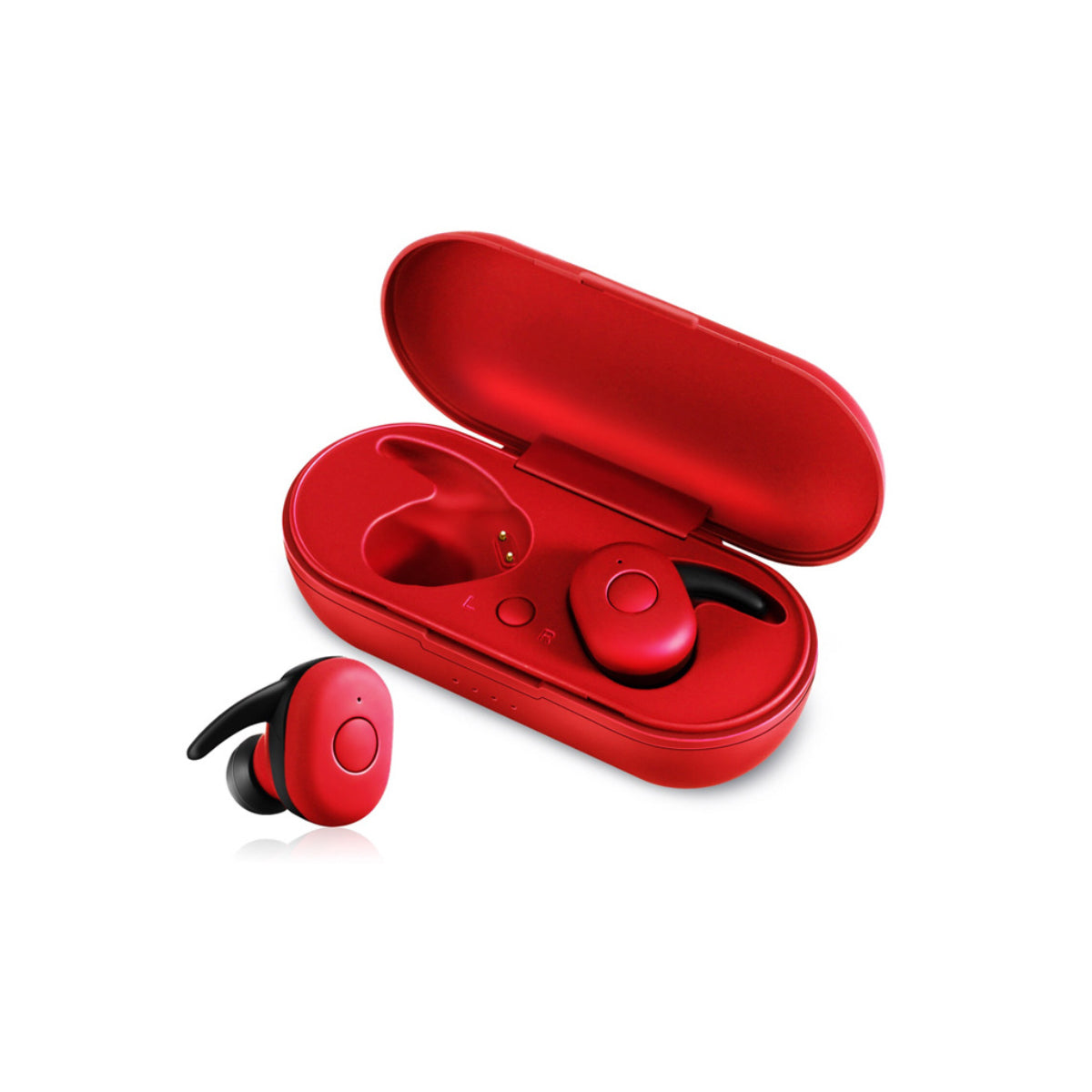 Twin Bluetooth Earpods With Chargeable Box - Wireless Headphones with Noise Cancellation and Siri Compatibility