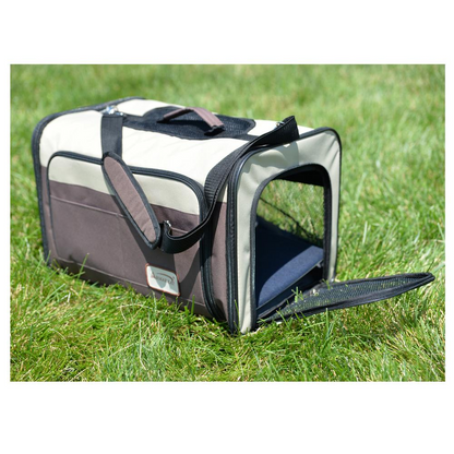 Armarkat Pet Carrier, Beige & Chocolate, PC102R - Comfortable and Safe Travel for Your Pet