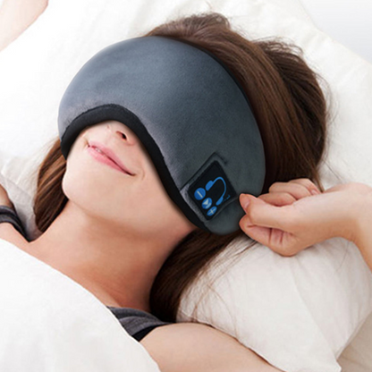 EZ Sleep Bluetooth Eye Mask | High-Fidelity Sound | Velvet Comfort | Adjustable Fit | 9 Hours Playtime | Hand Washable | Ideal for Travel & Meditation