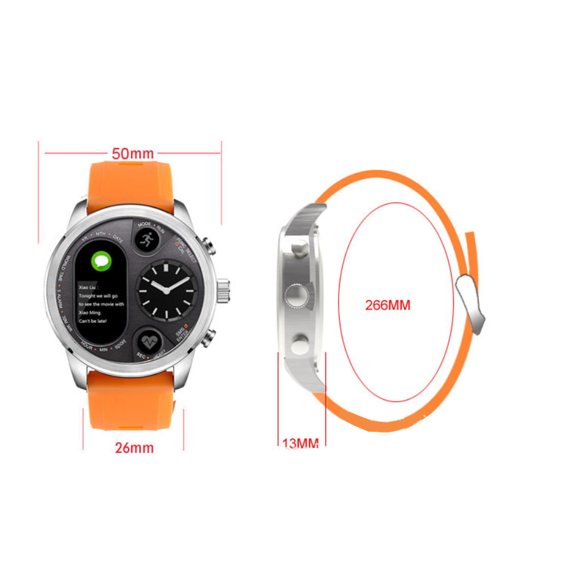 Alista Rugged Unisex Smart Watch - Health Tracking, Sporty Design