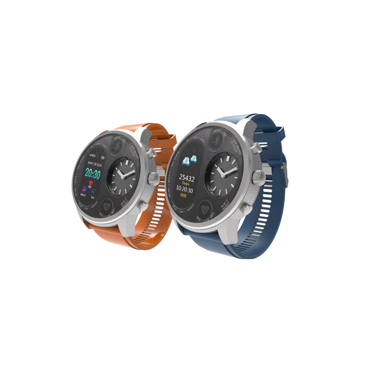 Alista Rugged Unisex Smart Watch - Health Tracking, Sporty Design