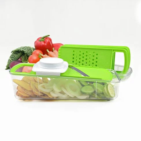 GO GREEN Veggie 4 in 1 Grinder, Slicer, Cutter And Shredder - Versatile Fruit and Vegetable Tool