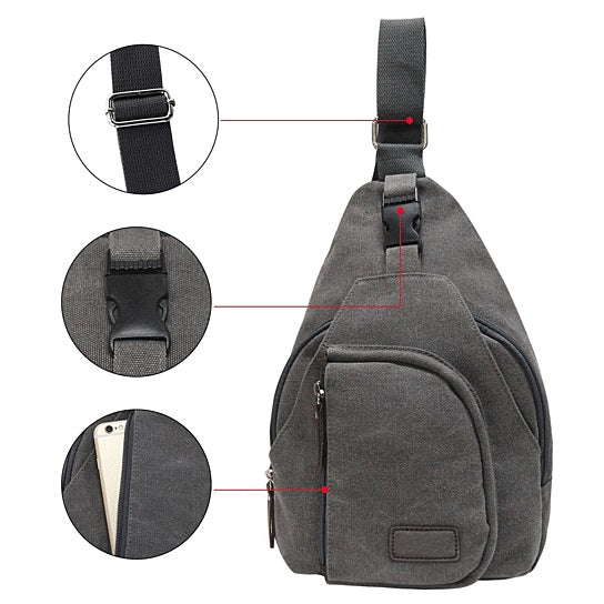 Sling Cling Cotton Canvas Messenger Bag – Ergonomic, Versatile, and Stylish