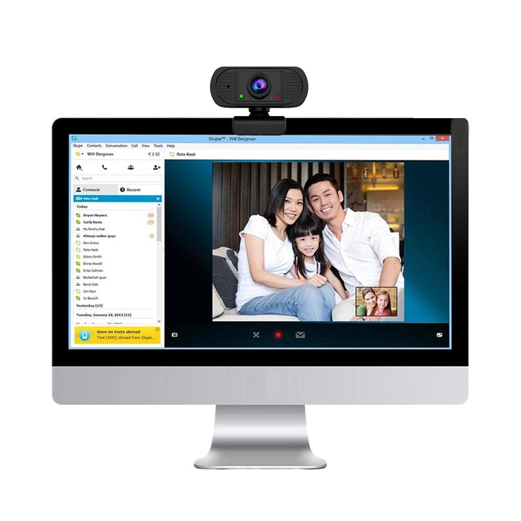 ZOOMEX 1080P HD Portable Camera And Mic For Video Chat - Crisp Video and Clear Audio