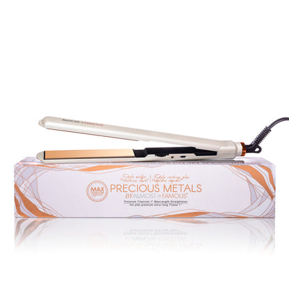 MaxLength 1" Flat Iron with Rose Gold Titanium Plates-11