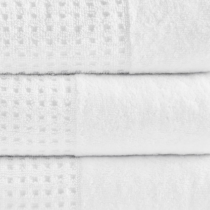 Luxurious 100% Cotton Waffle 6pcs Towel Set - Spa-Like Experience, Quick-Drying, Antimicrobial, Oeko-Tex Certified