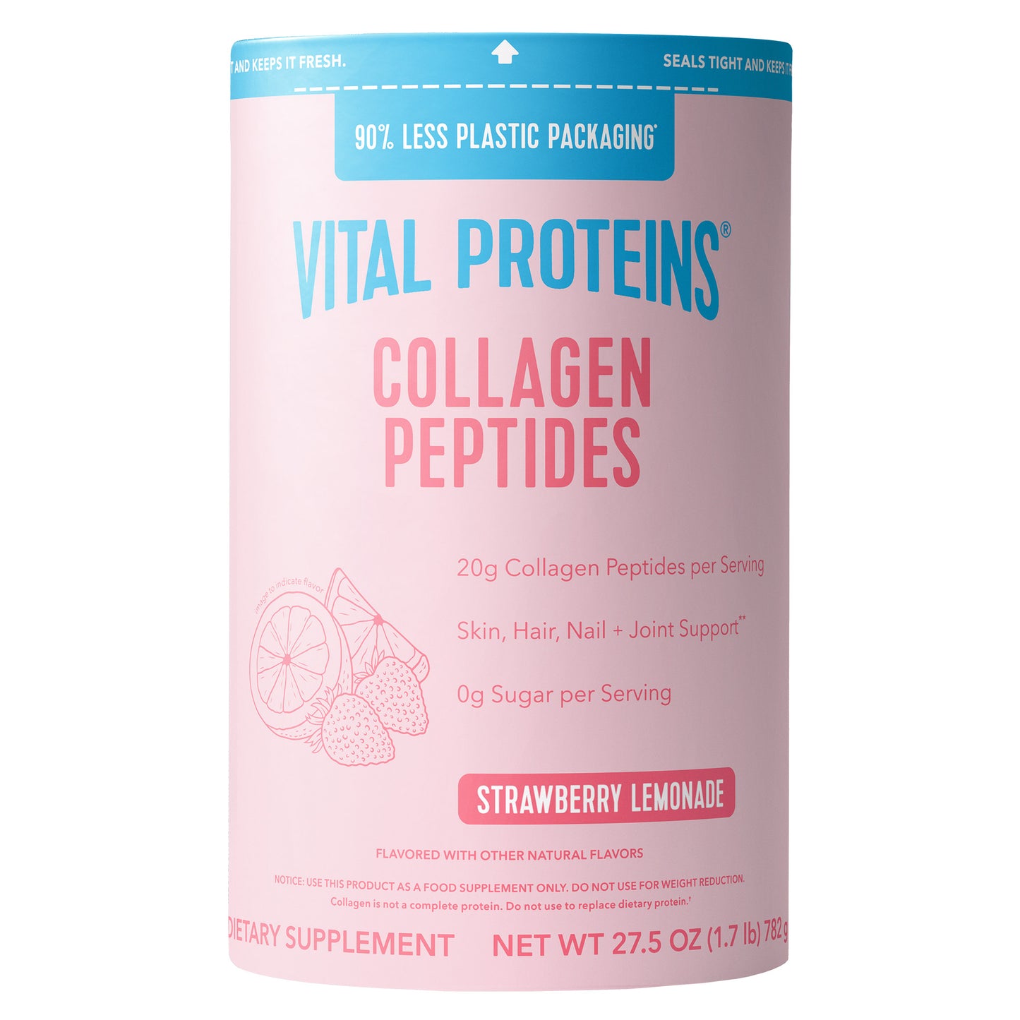 Vital Proteins Collagen Peptides, Strawberry Lemonade, 1.7 Lbs