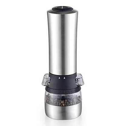 Perfect Blend Electric Salt and Pepper Grinder - Dual Purpose Stainless Steel Grinder for Effortless Seasoning