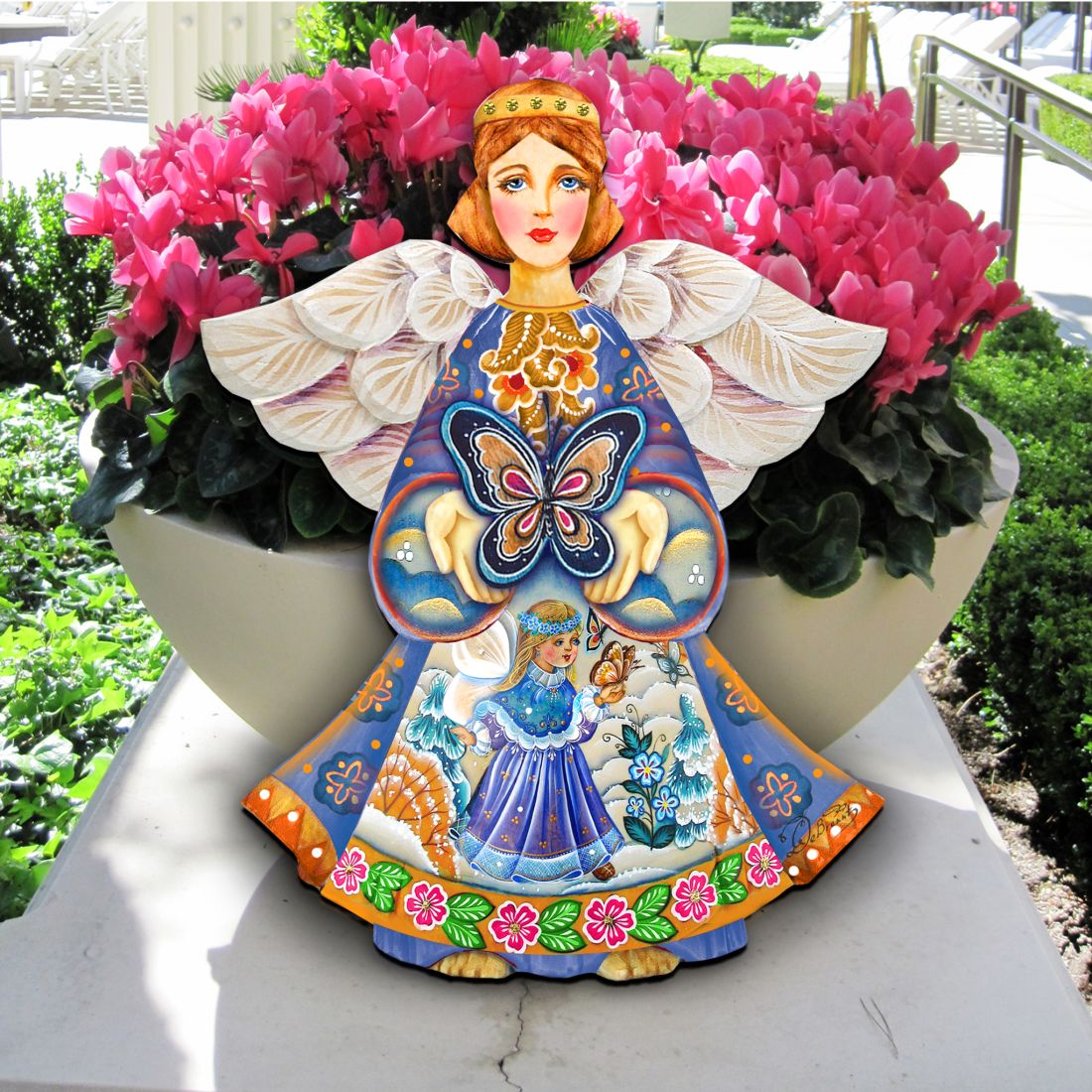 Butterfly Spring Angel Door Decor by G. DeBrekht - Easter Spring Decor - 8154152H-2
