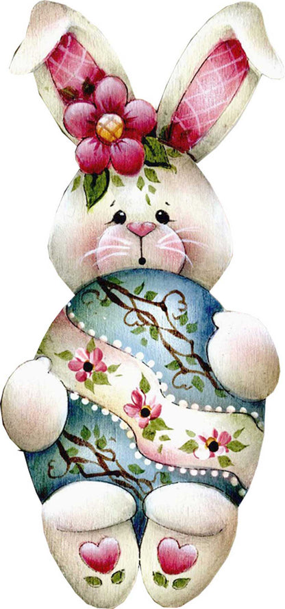 Bunny Hugs Easter Door Decor by Jamie Mills-Price - Easter Spring Decor - 8457602H-4